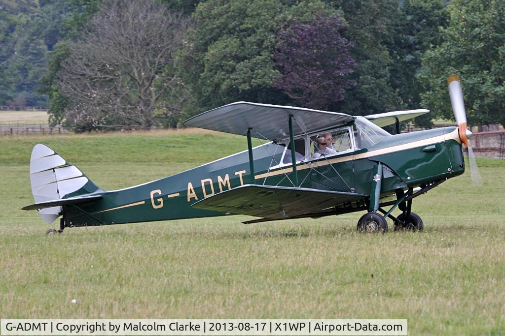 G-ADMT, 1936 De Havilland DH.87B Hornet Moth C/N 8093, De Havilland DH-87B Hornet Moth at The De Havilland Moth Club's 28th International Moth Rally at Woburn Abbey. August 2013.