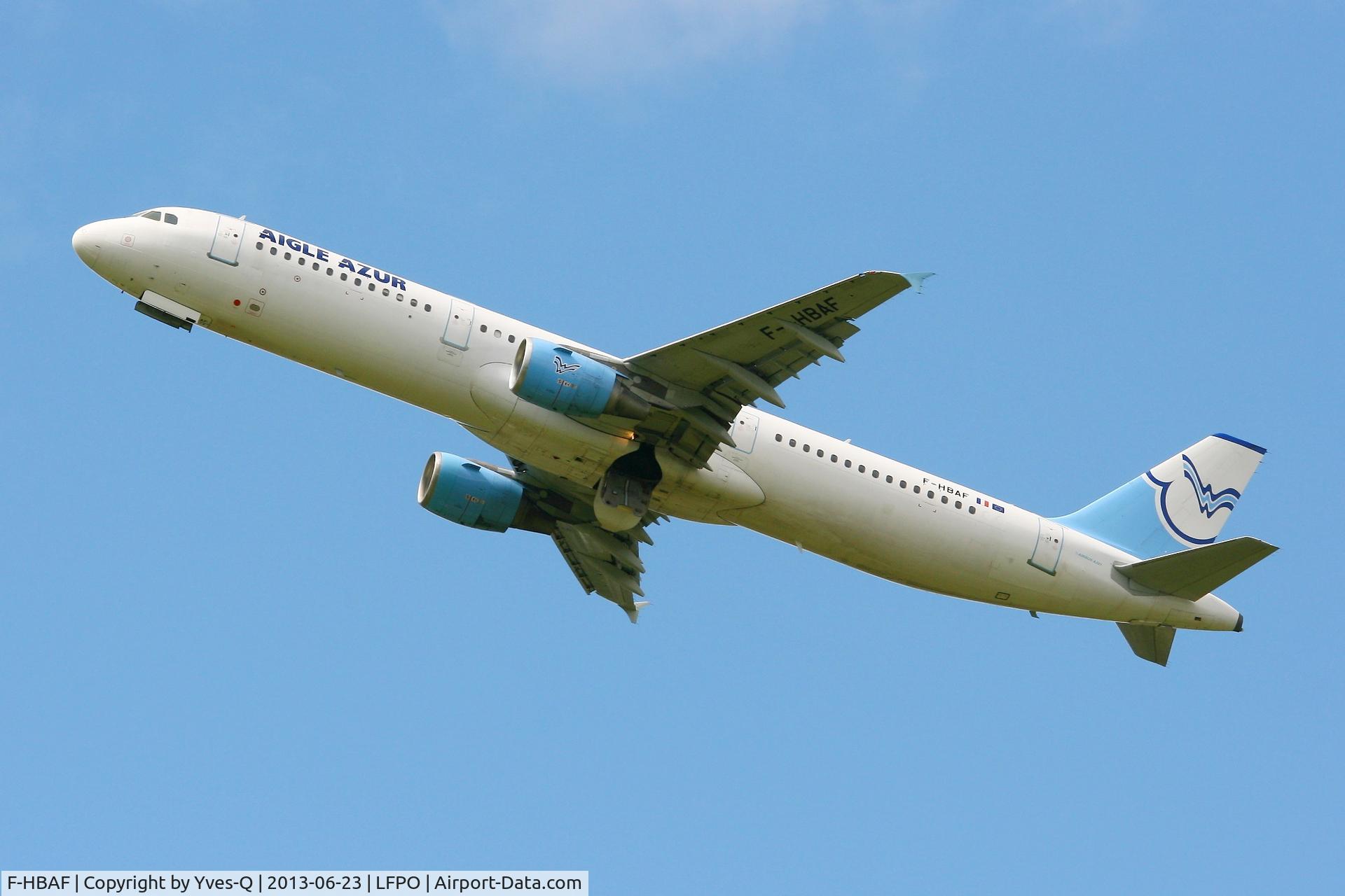 F-HBAF, 1999 Airbus A321-211 C/N 1006, Airbus A321-211, Paris-Orly Airport (LFPO-ORY)