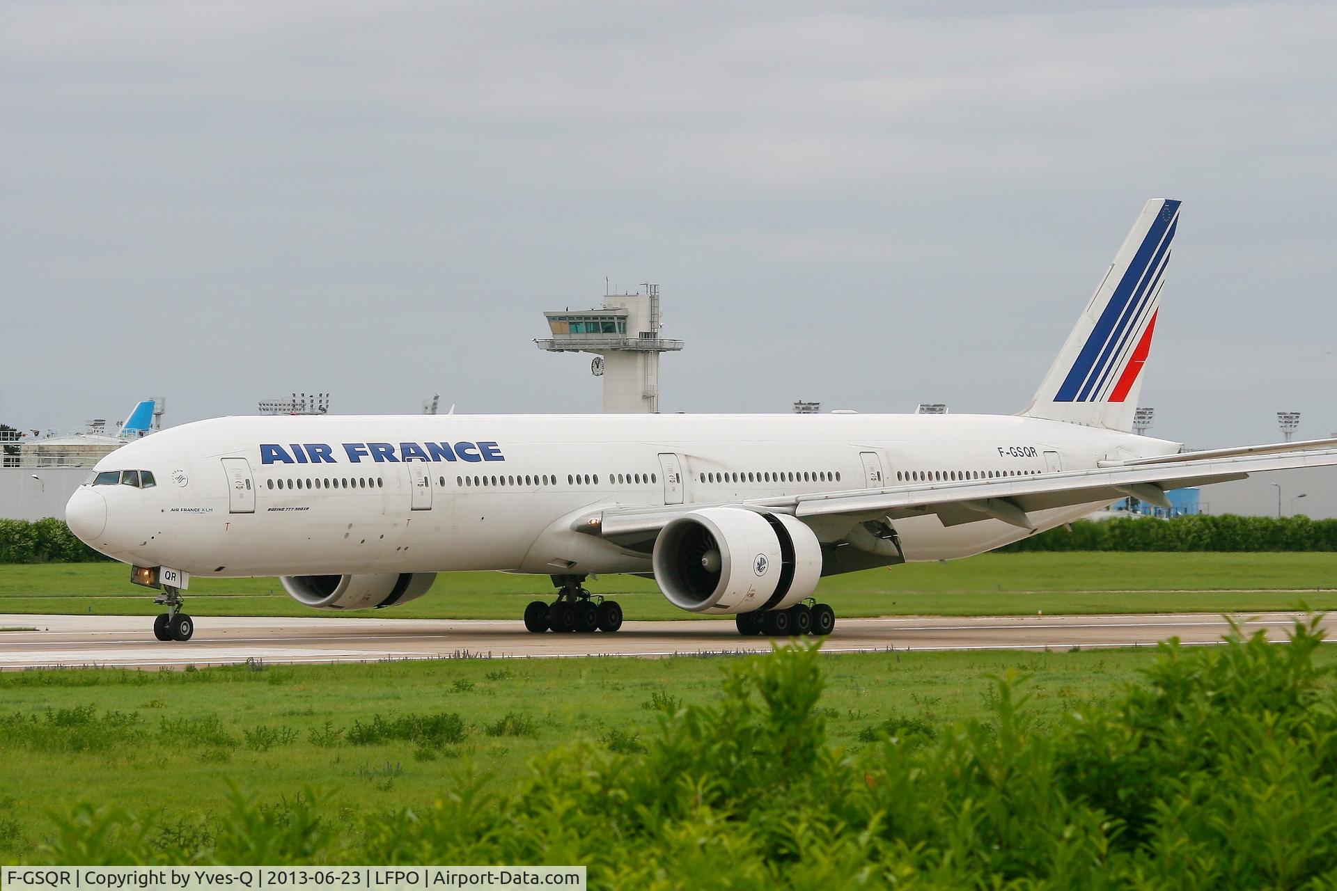 F-GSQR, 2006 Boeing 777-328/ER C/N 35677, Boeing 777-328 (ER), Reverse thrust landing rwy 26, Paris-Orly Airport (LFPO-ORY)