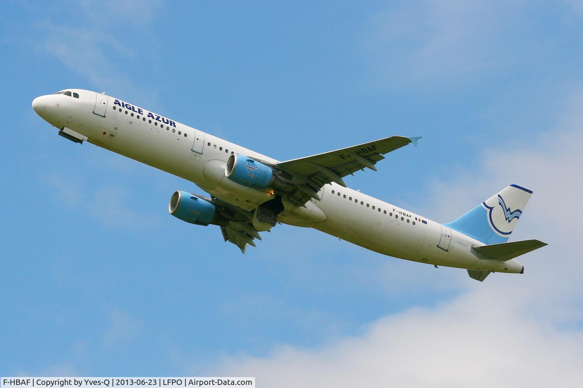 F-HBAF, 1999 Airbus A321-211 C/N 1006, Airbus A321-211, Paris-Orly Airport (LFPO-ORY)