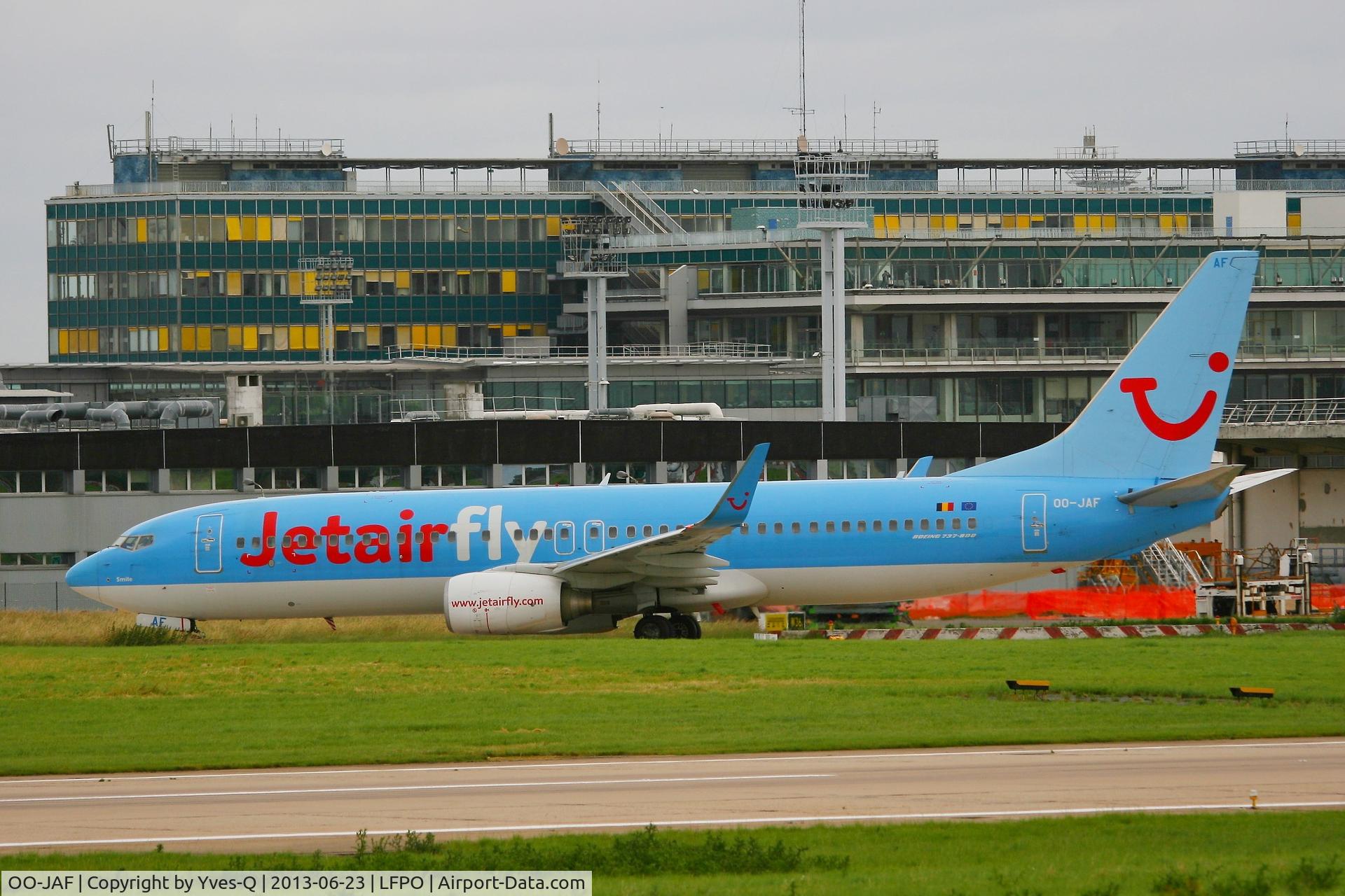 OO-JAF, 2007 Boeing 737-8K5 C/N 35133, Boeing 737-8K5, Taxiing after landing rwy 26, Paris-Orly Airport (LFPO-ORY)