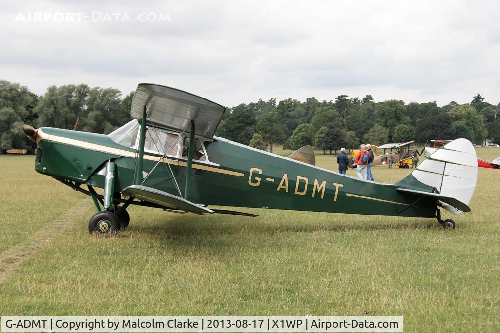 G-ADMT, 1936 De Havilland DH.87B Hornet Moth C/N 8093, De Havilland DH-87B Hornet Moth at The De Havilland Moth Club's 28th International Moth Rally at Woburn Abbey. August 2013.