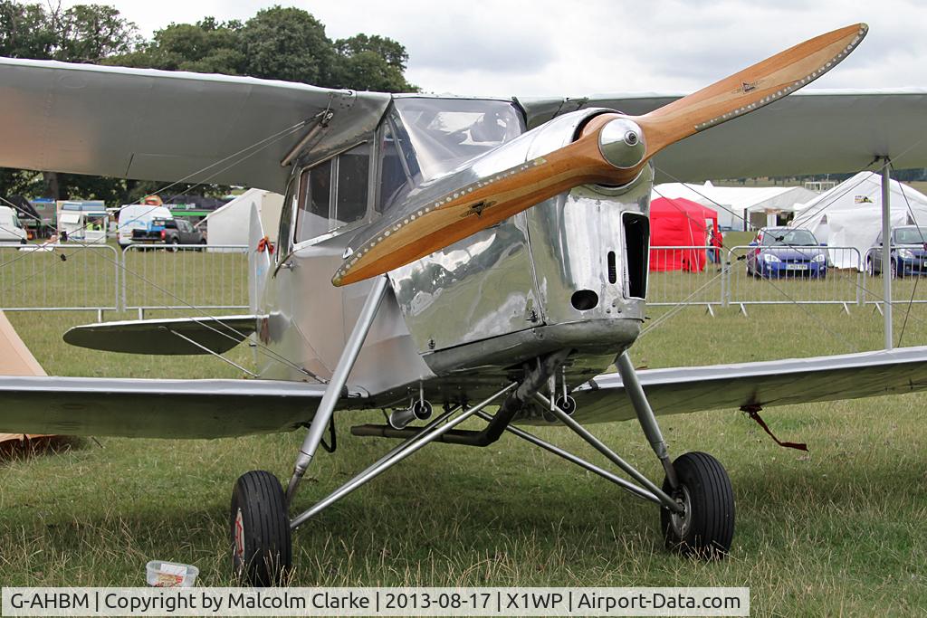 G-AHBM, 1935 De Havilland DH.87B Hornet Moth C/N 8126, De Havilland DH-87B Hornet Moth at The De Havilland Moth Club's 28th International Moth Rally at Woburn Abbey. August 2013.