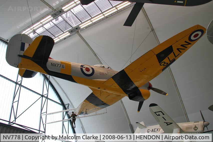 NV778, Hawker Tempest TT.5 C/N Not found NV778, Hawker Tempest TT5  at The RAF Museum, Hendon, June 2008.