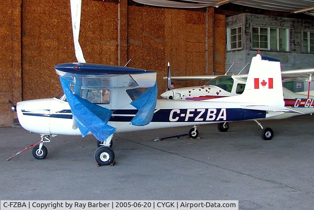 C-FZBA, 1965 Cessna 150E C/N 15061259, Cessna 150E [150-61259] Kingston~C 20/06/2005. Now cancelled.