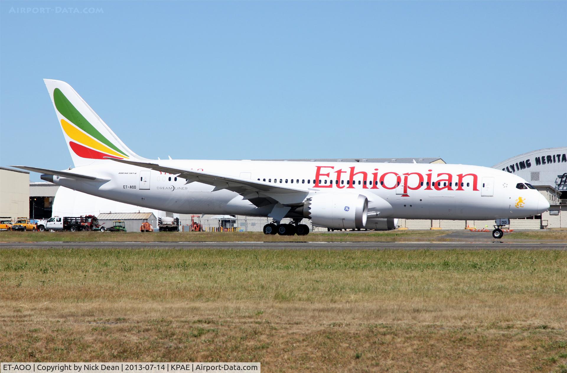 ET-AOO, 2012 Boeing 787-8 Dreamliner C/N 34743, KPAE/PAE