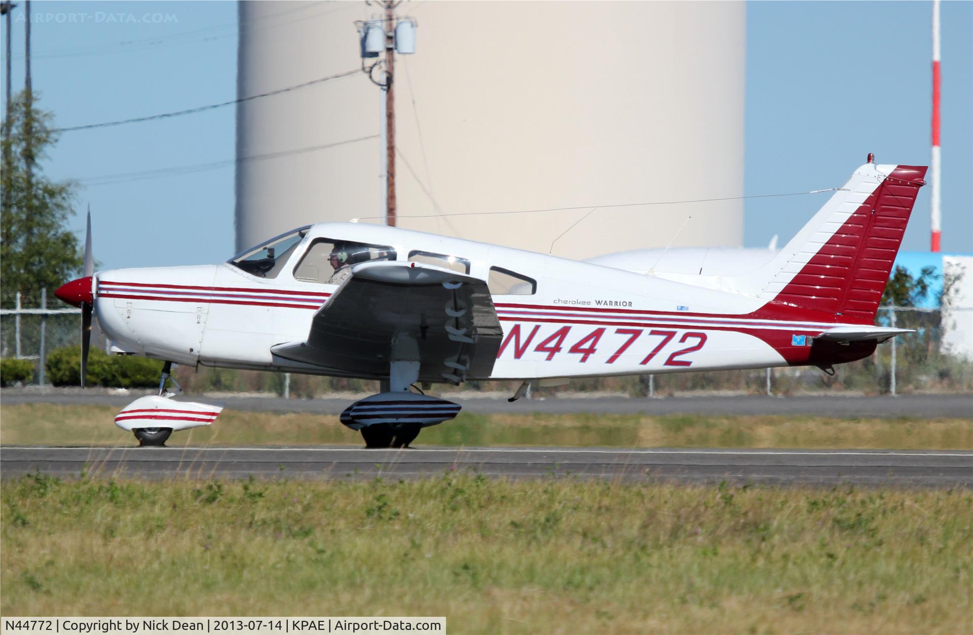 N44772, 1974 Piper PA-28-151 C/N 28-7515028, KPAE/PAE