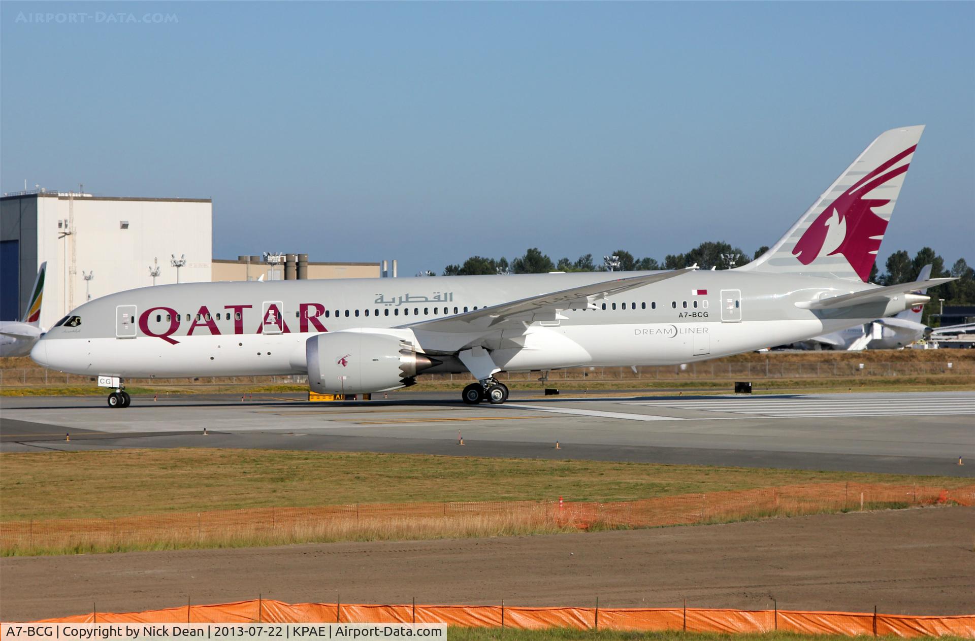A7-BCG, 2013 Boeing 787-8 Dreamliner C/N 38325, KPAE/PAE