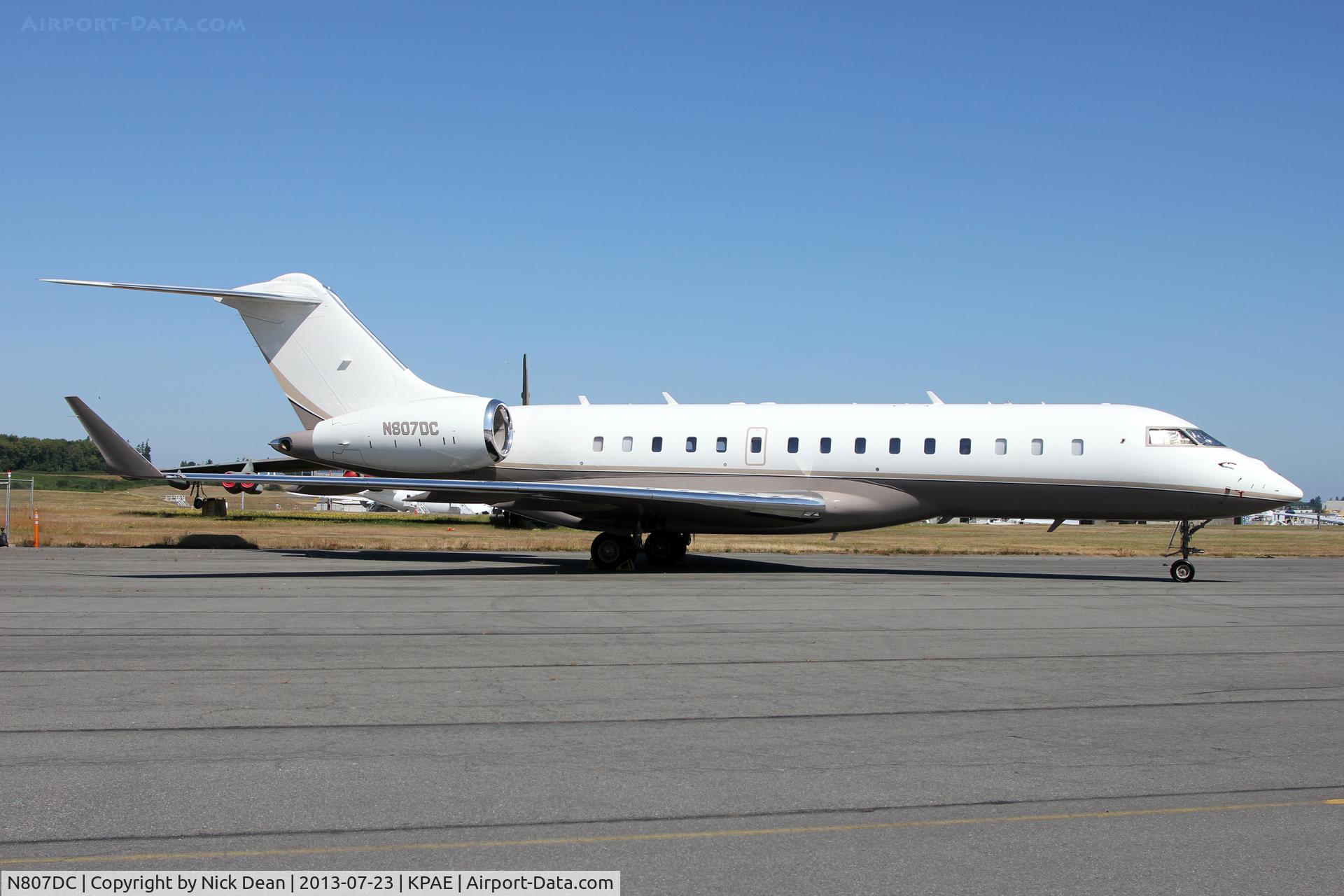 N807DC, 2008 Bombardier BD-700-1A10 Global Express XRS C/N 9314, KPA/PAE