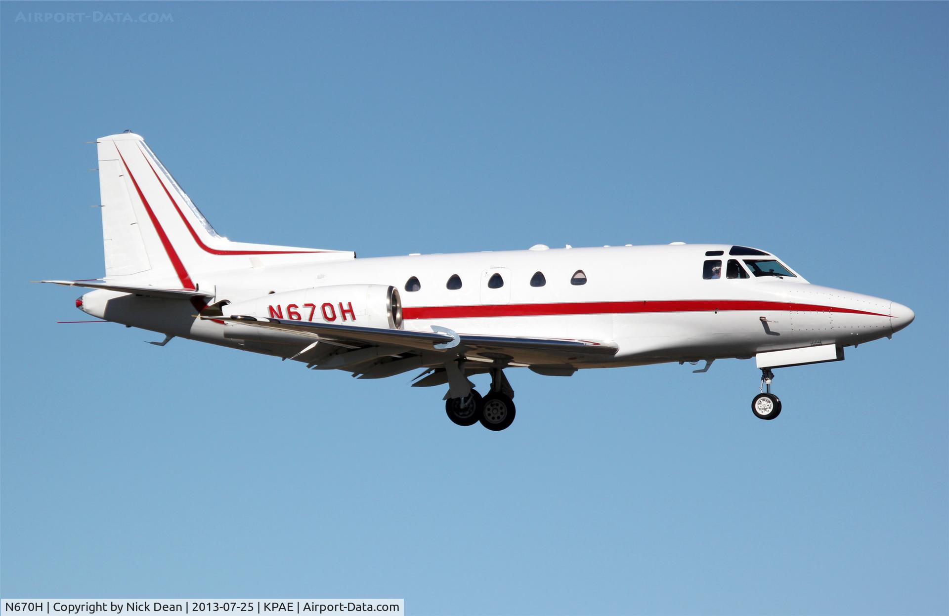 N670H, 1981 Rockwell International NA-265-65 Sabreliner 65 C/N 465-58, KPAE/PAE
