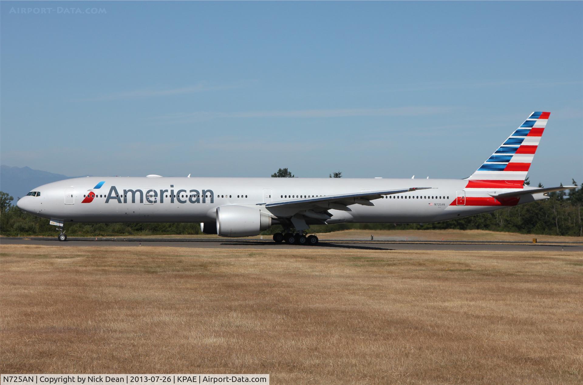 N725AN, 2013 Boeing 777-323/ER C/N 41666, KPAE/PAE