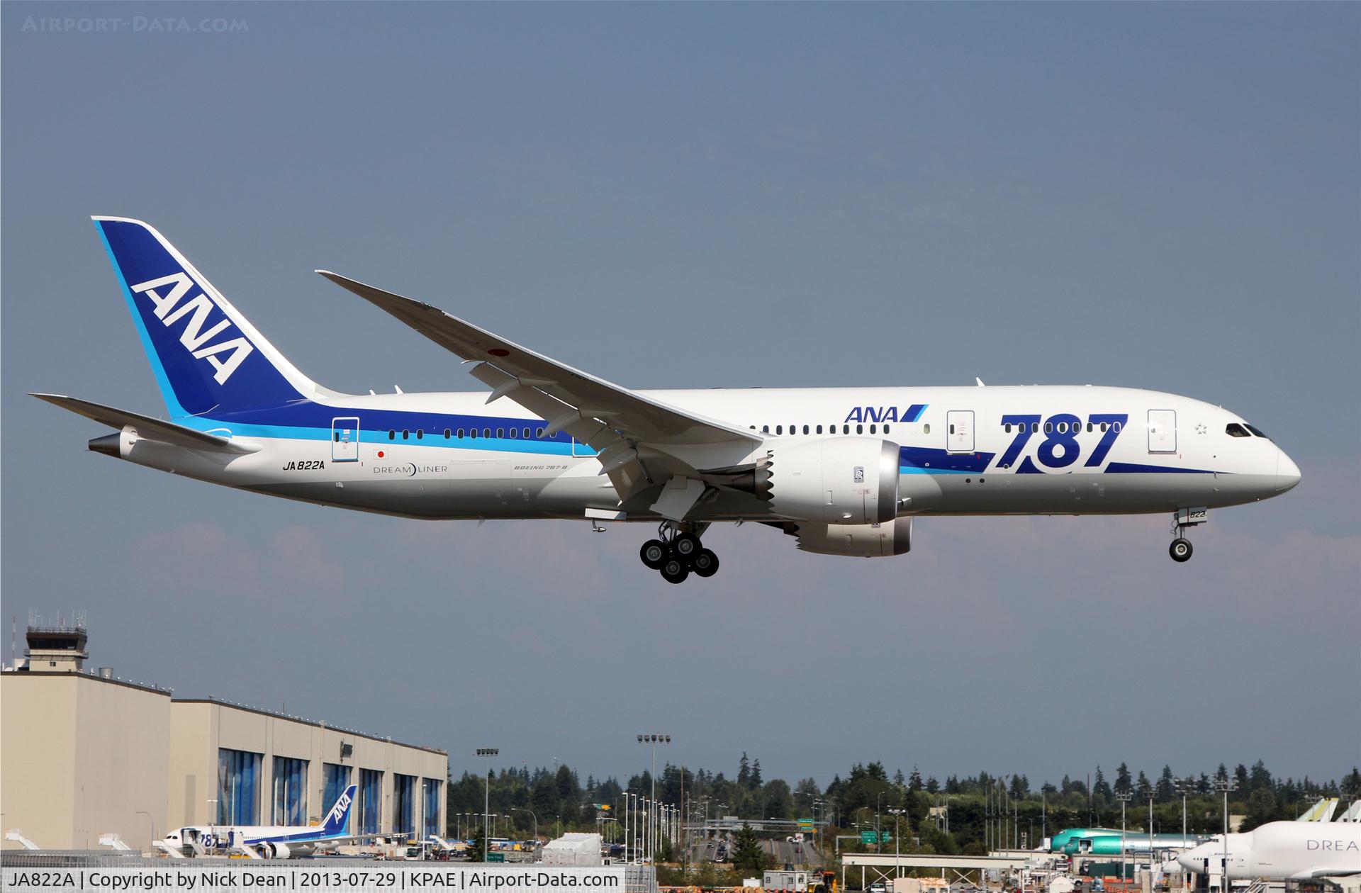 JA822A, 2013 Boeing 787-8 Dreamliner C/N 34512, KPAE/PAE