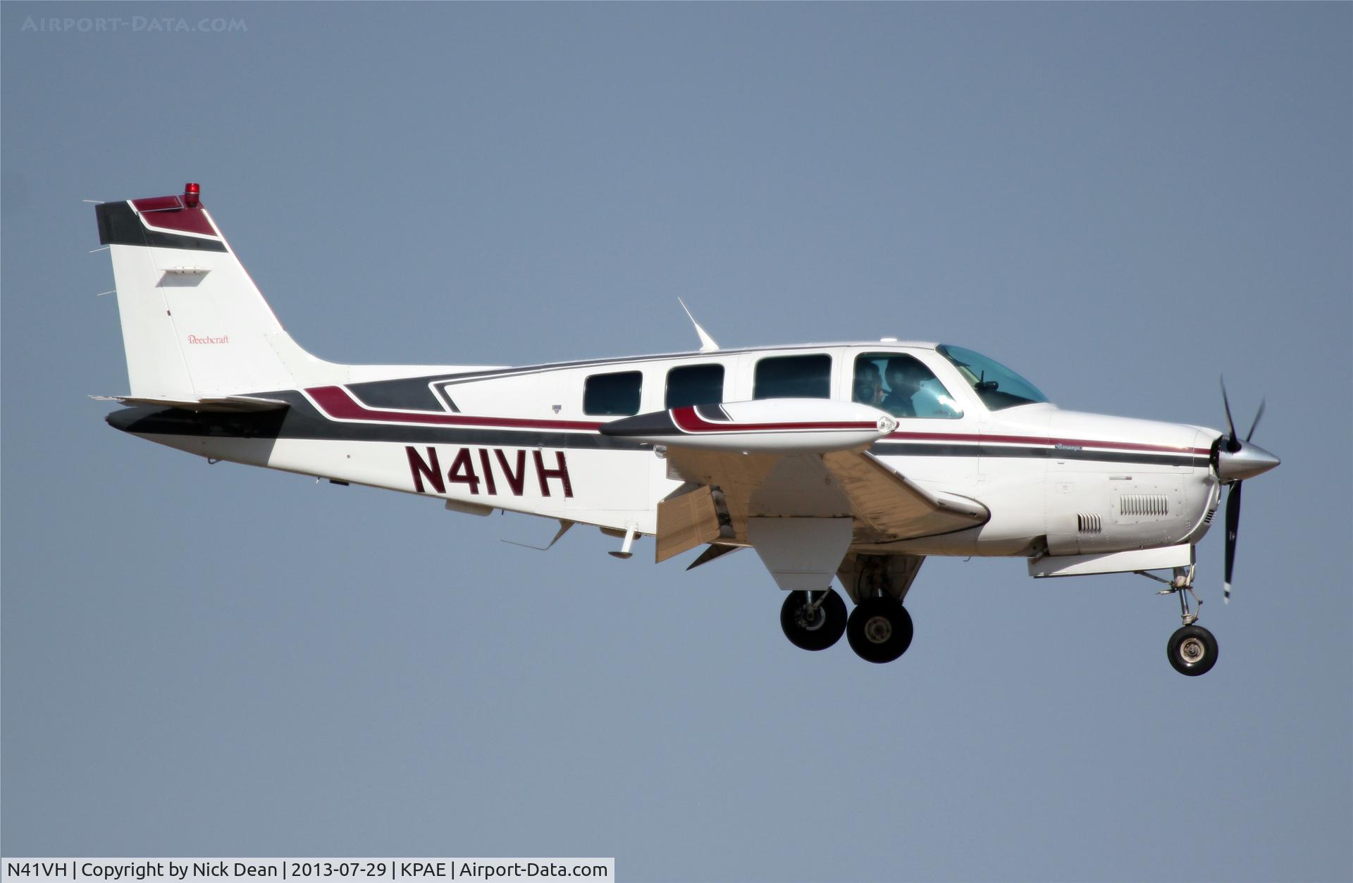 N41VH, 1993 Beech A36 Bonanza 36 C/N E-2832, KPAE/PAE
