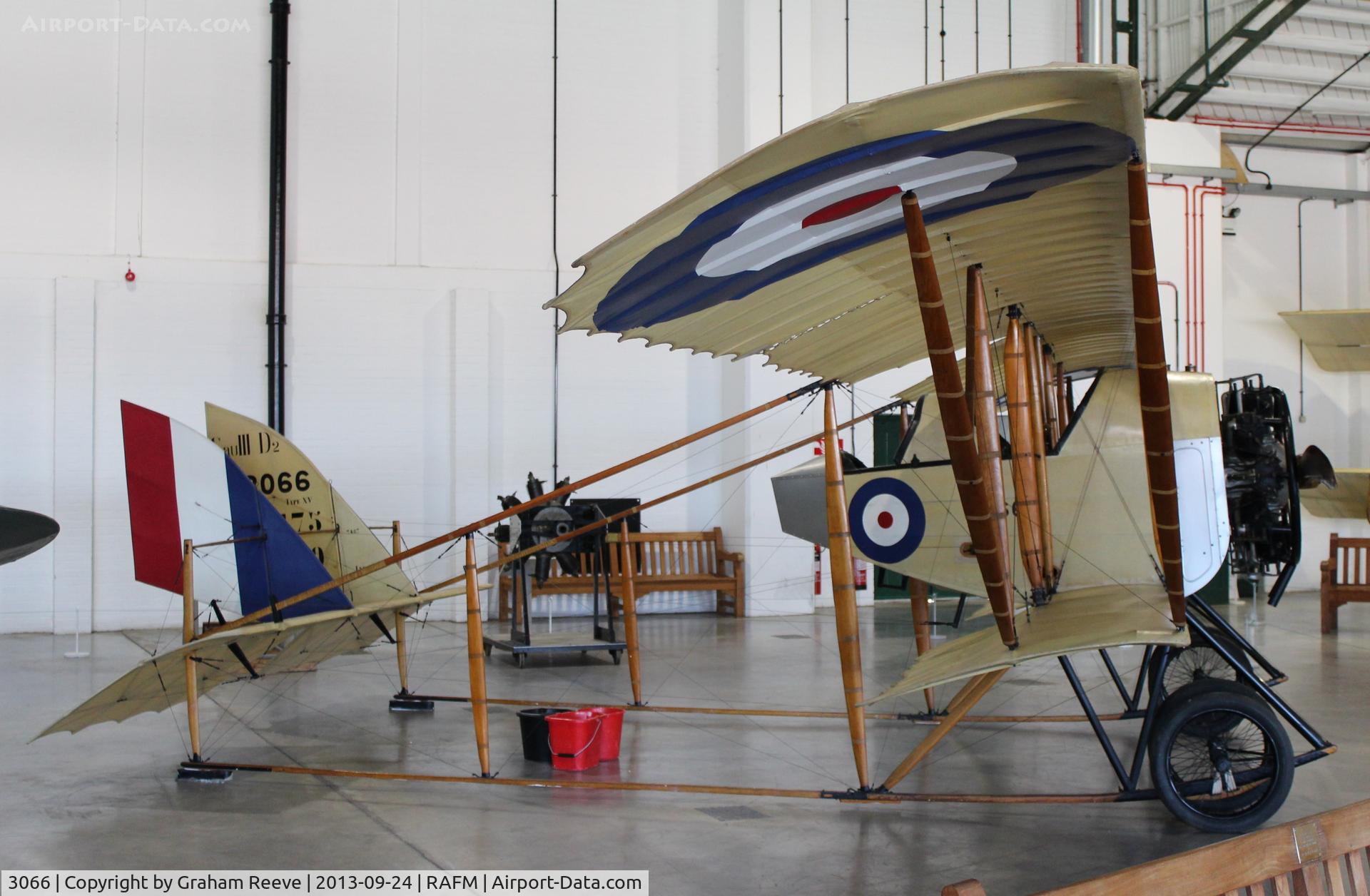 3066, 1914 Caudron G.3 C/N 7487, On display at the RAF Museum, Hendon.