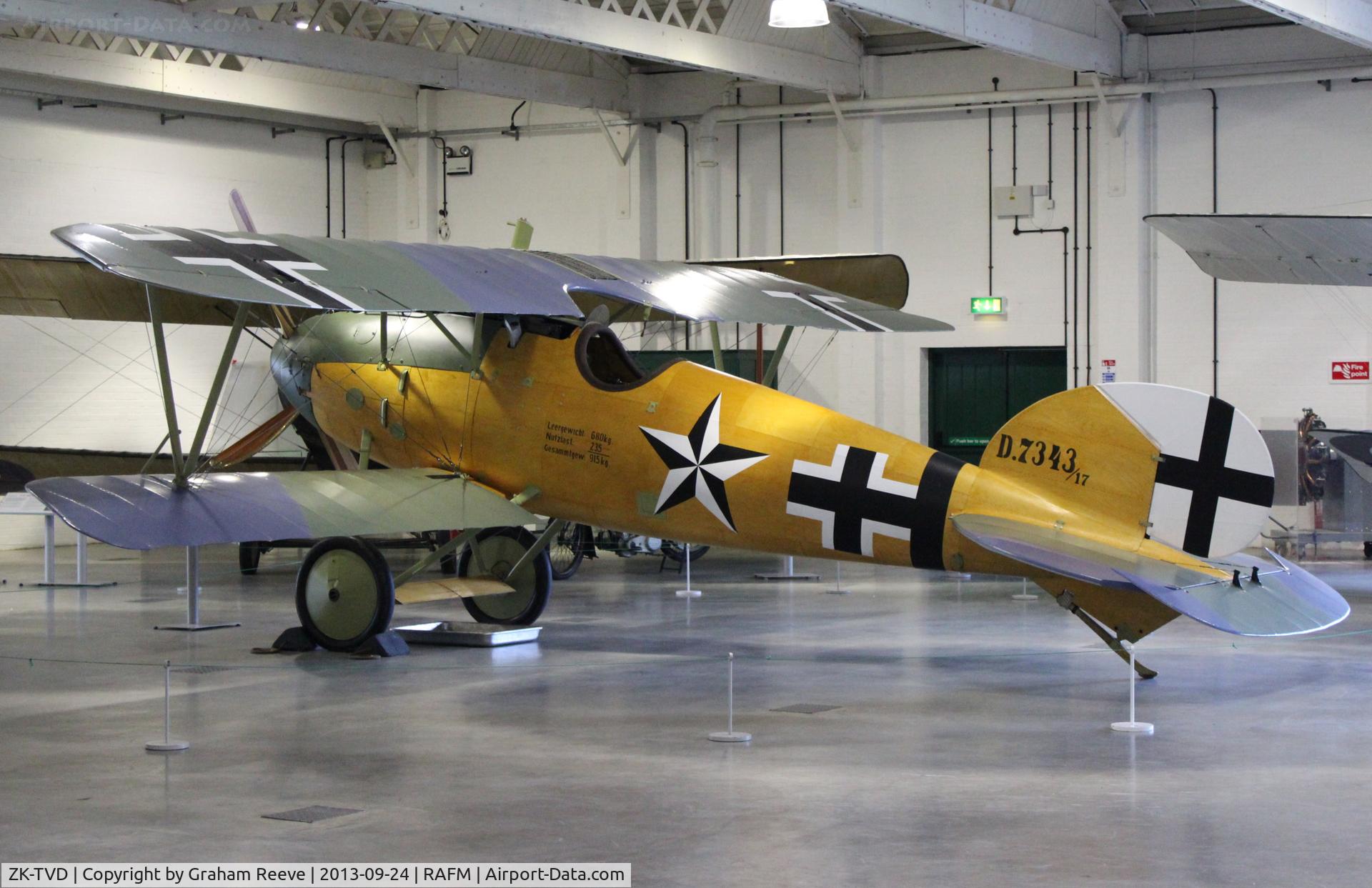 ZK-TVD, 2011 Albatros D-Va Replica C/N 83, On display at the RAF Museum, Hendon.