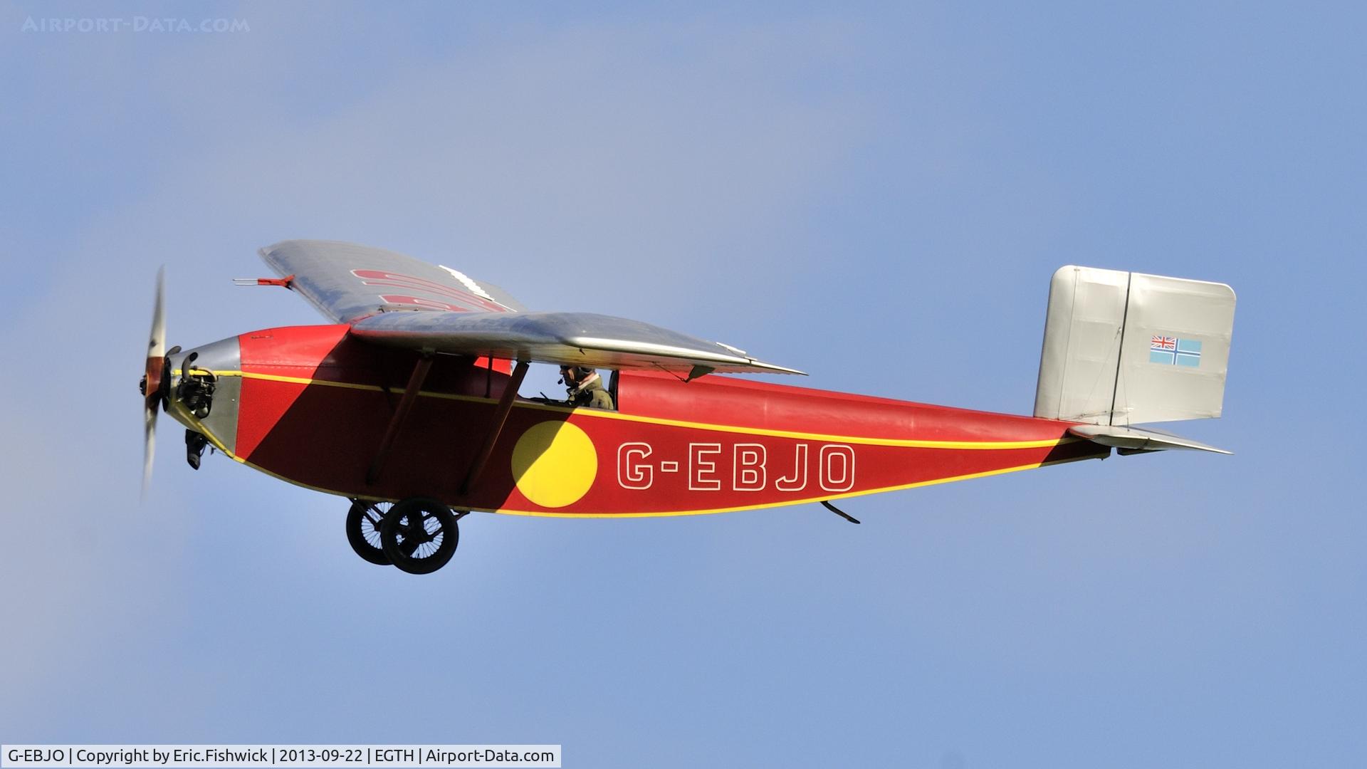 G-EBJO, 1924 Air Navigation And Engineering ANEC II C/N 1, 41. G-EBJO in display mode at Shuttleworth Uncovered Air Display, Sept. 2013