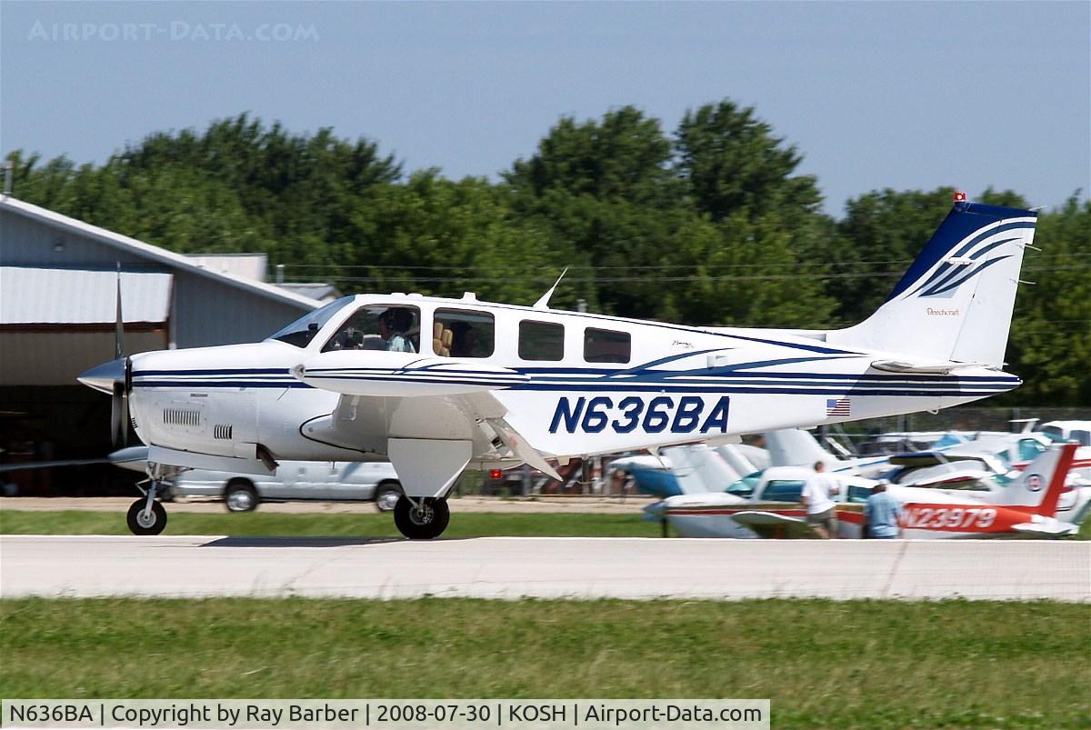 N636BA, 2003 Raytheon Aircraft Company A36 Bonanza C/N E-3482, Beech A36 Bonanza 36 [E-3482] Oshkosh-Wittman Regional~N 30/07/2008