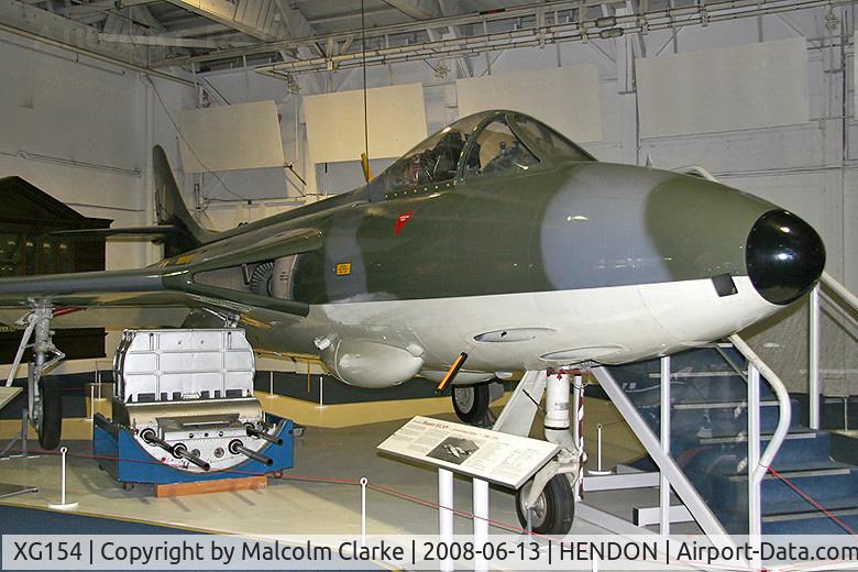 XG154, 1956 Hawker Hunter FGA.9 C/N S4/U/3387, Hawker Hunter FGA.9 at The RAF Museum, Hendon in June 2008.