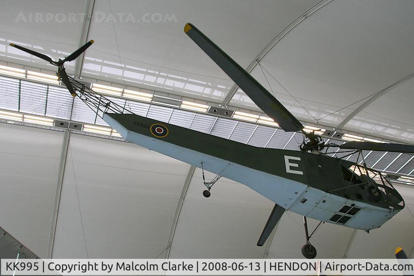 KL110, 1944 Sikorsky R-4B Hoverfly I C/N 140, Sikorsky R-4B Hoverfly at The RAF Museum, Hendon in June 2008.