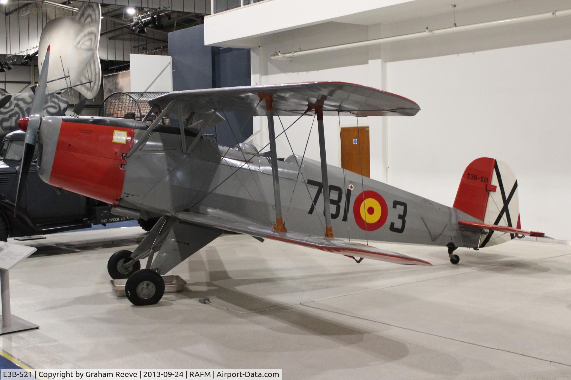 E3B-521, 1956 CASA 1-131E Jungmann C/N 2137, On display at the RAF Museum, Hendon.