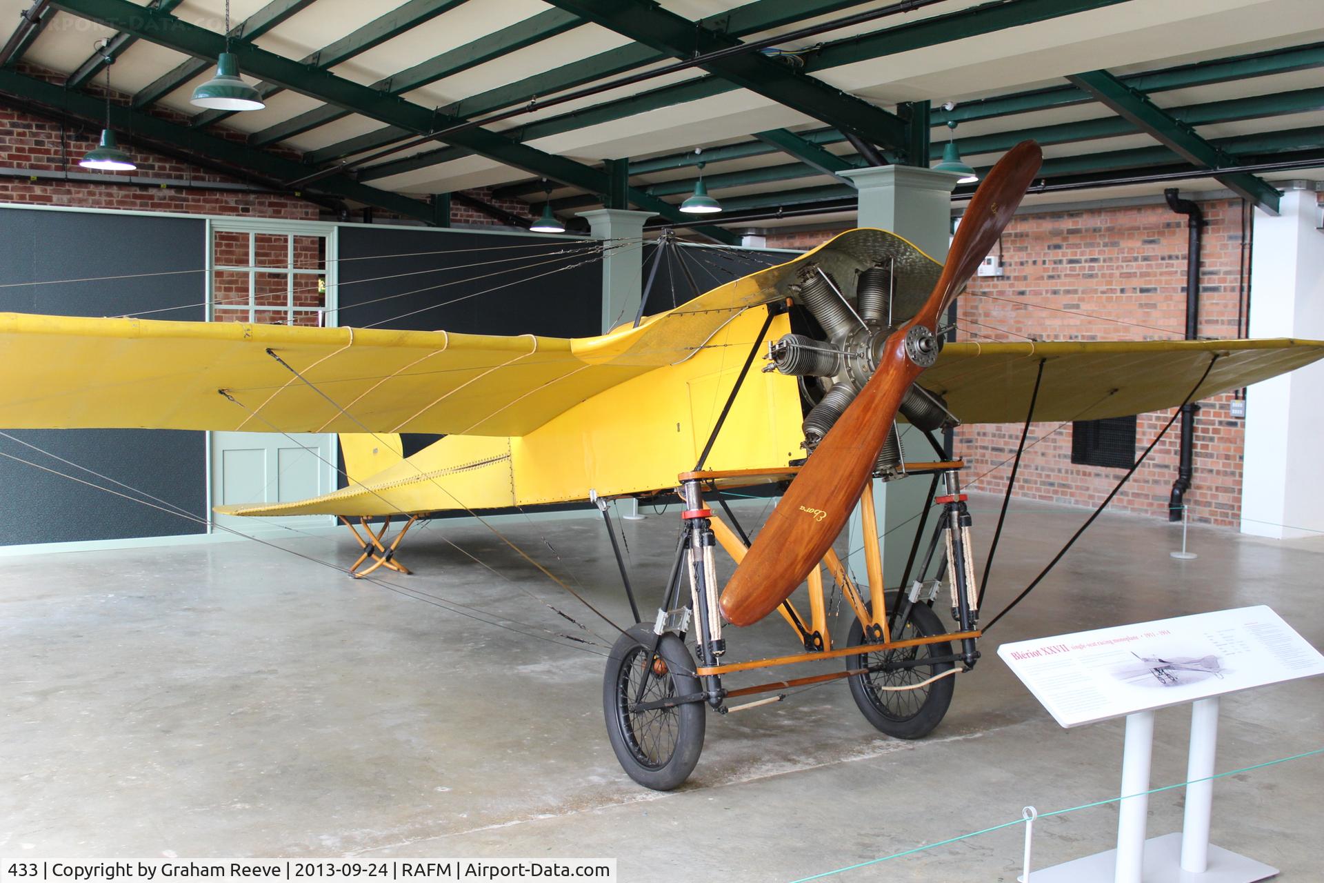 433, Bleriot XXVII C/N Not found 433, On display at the RAF Museum, Hendon.