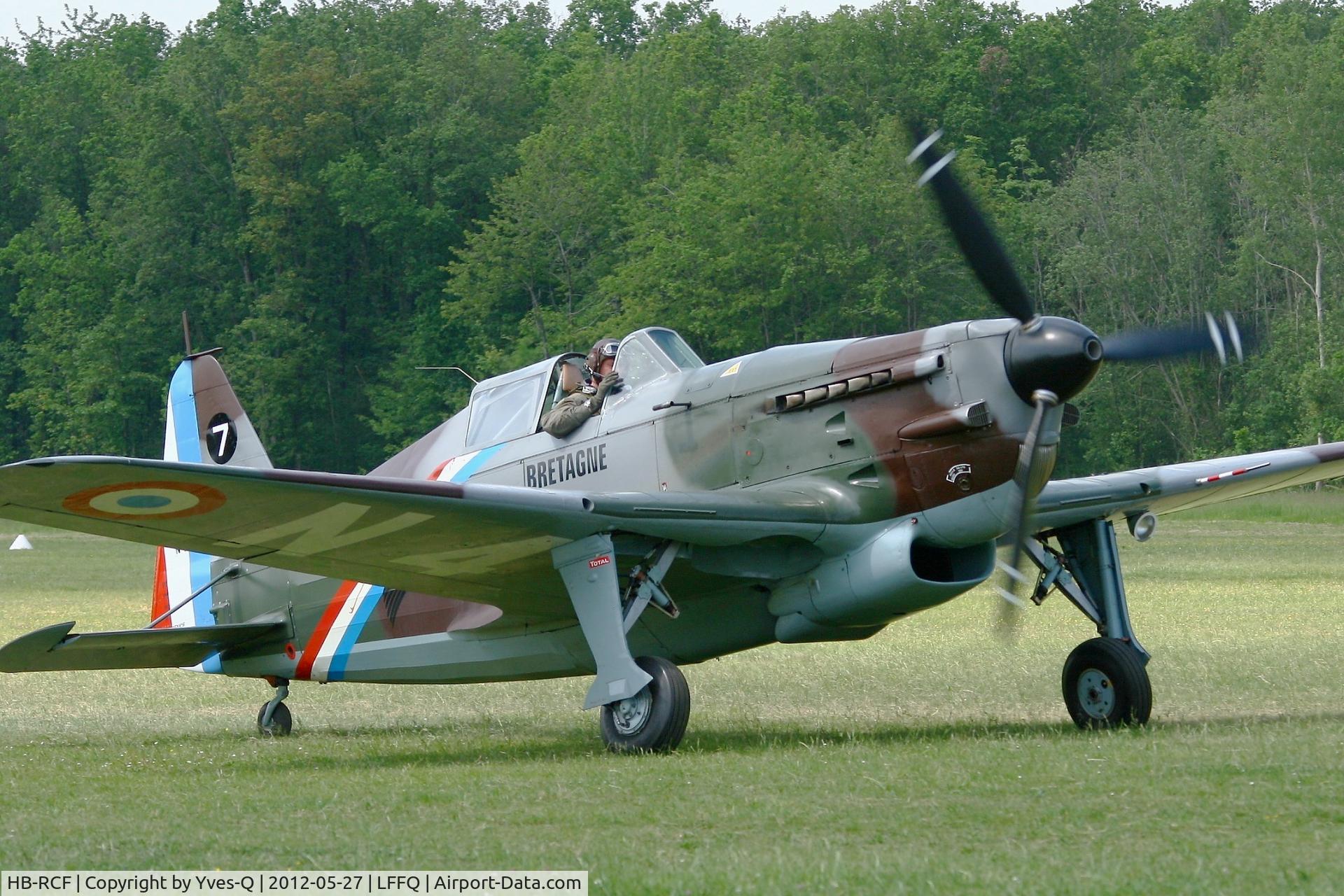 HB-RCF, 1942 Morane-Saulnier D-3801 (MS-412) C/N 194, Morane Saulnier MS-412 (EKW D-3801), Swiss Historic Aircraft Collection, La Ferté-Alais Airfield (LFFQ)