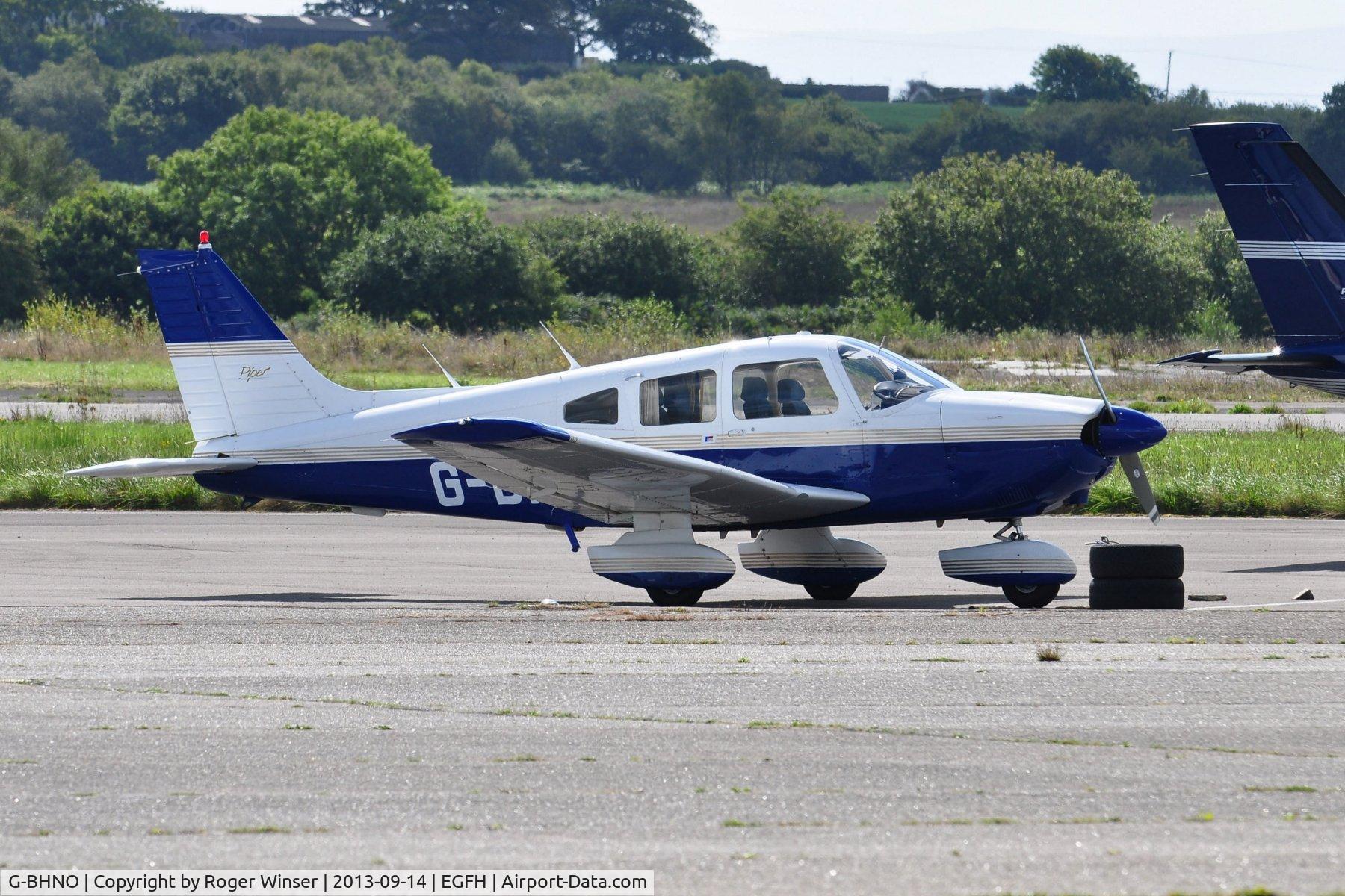 G-BHNO, 1980 Piper PA-28-181 Cherokee Archer II C/N 28-8090211, Visiting Cherokee Archer II. Previously registered N81413.