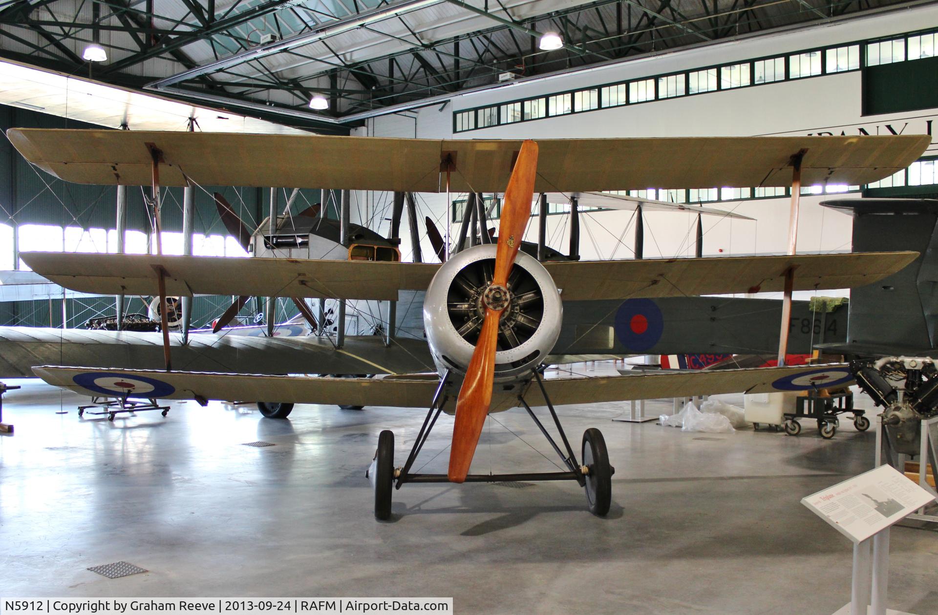 N5912, 1917 Sopwith Triplane C/N Not found N5912, On display at the RAF Museum, Hendon.