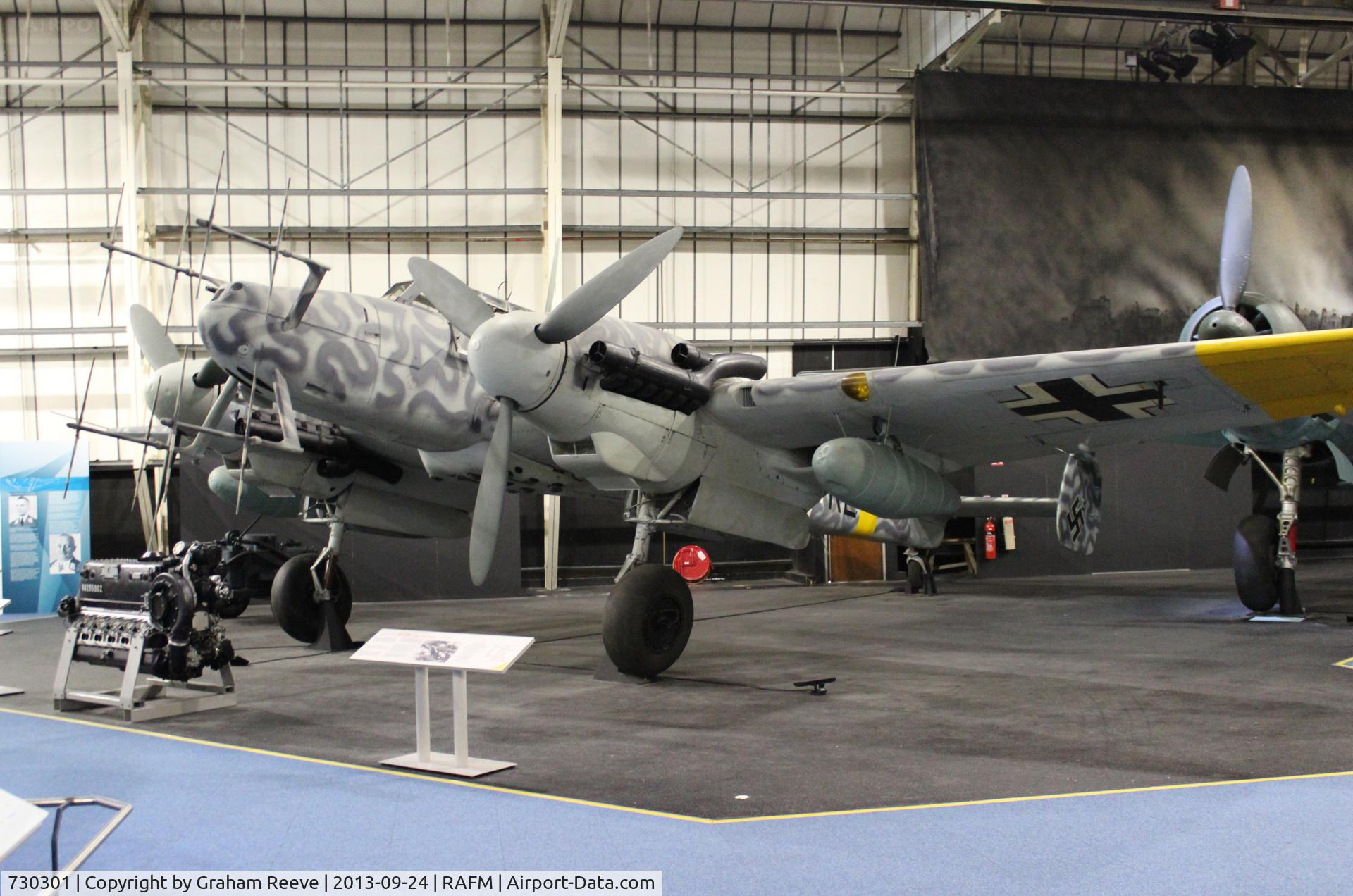 730301, Messerschmitt Bf-110G-4/R6 C/N 730301, On display at the RAF Museum, Hendon.