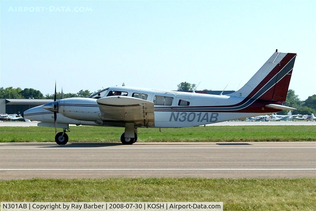 N301AB, 1979 Piper PA-34-200T C/N 34-7970186, Piper PA-34-200T Seneca II [34-7970186] Oshkosh-Wittman Regional~N 30/07/2008
