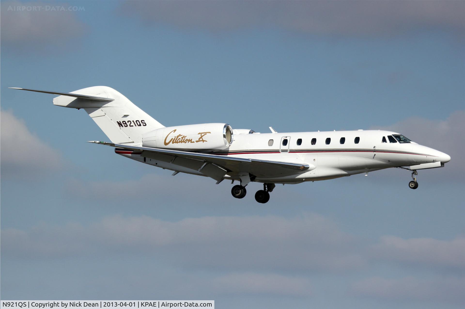 N921QS, 2005 Cessna 750 Citation X C/N 750-0241, KPAE/PAE