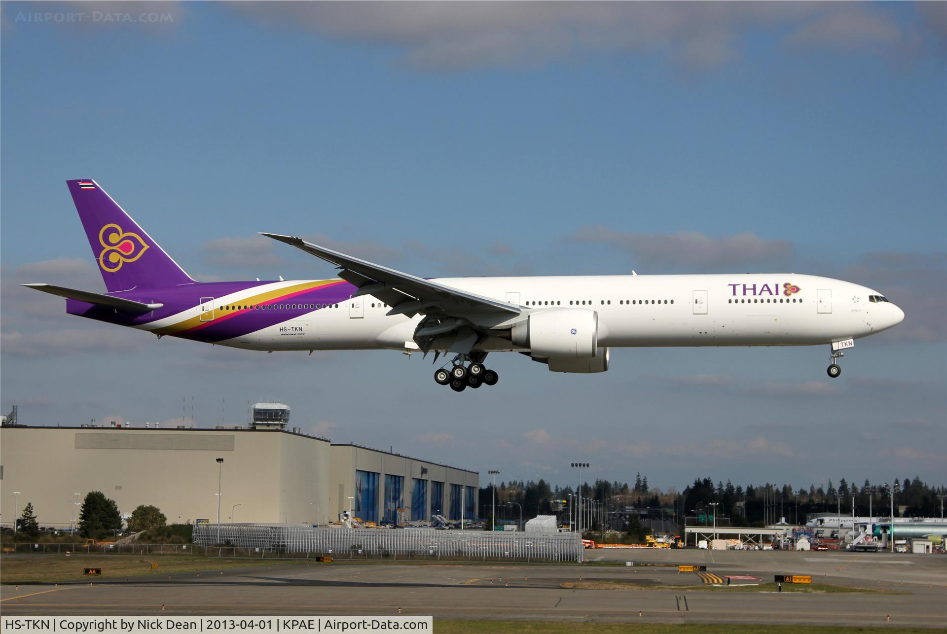 HS-TKN, 2013 Boeing 777-3AL/ER C/N 41523, KPAE/PAE