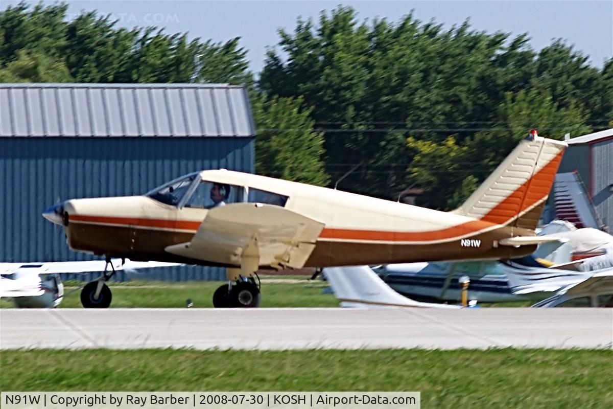 N91W, 1969 Piper PA-28-140 C/N 28-25441, Piper PA-28-140 Cherokee B [28-25441] Oshkosh-Wittman Regional~N 30/07/2008