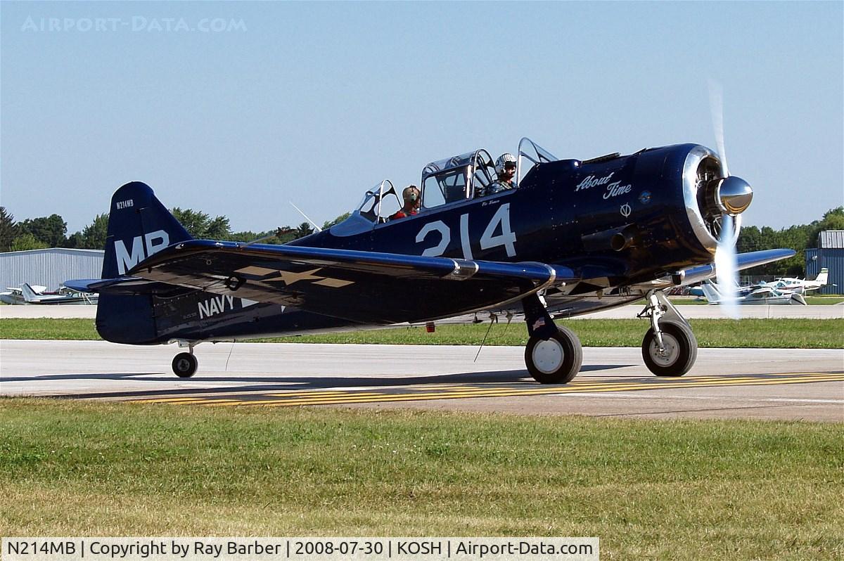 N214MB, North American SNJ-5B Texan C/N 43732, North American SNJ-5 Texan [88-15673] Oshkosh-Wittman Regional~N 30/07/2008