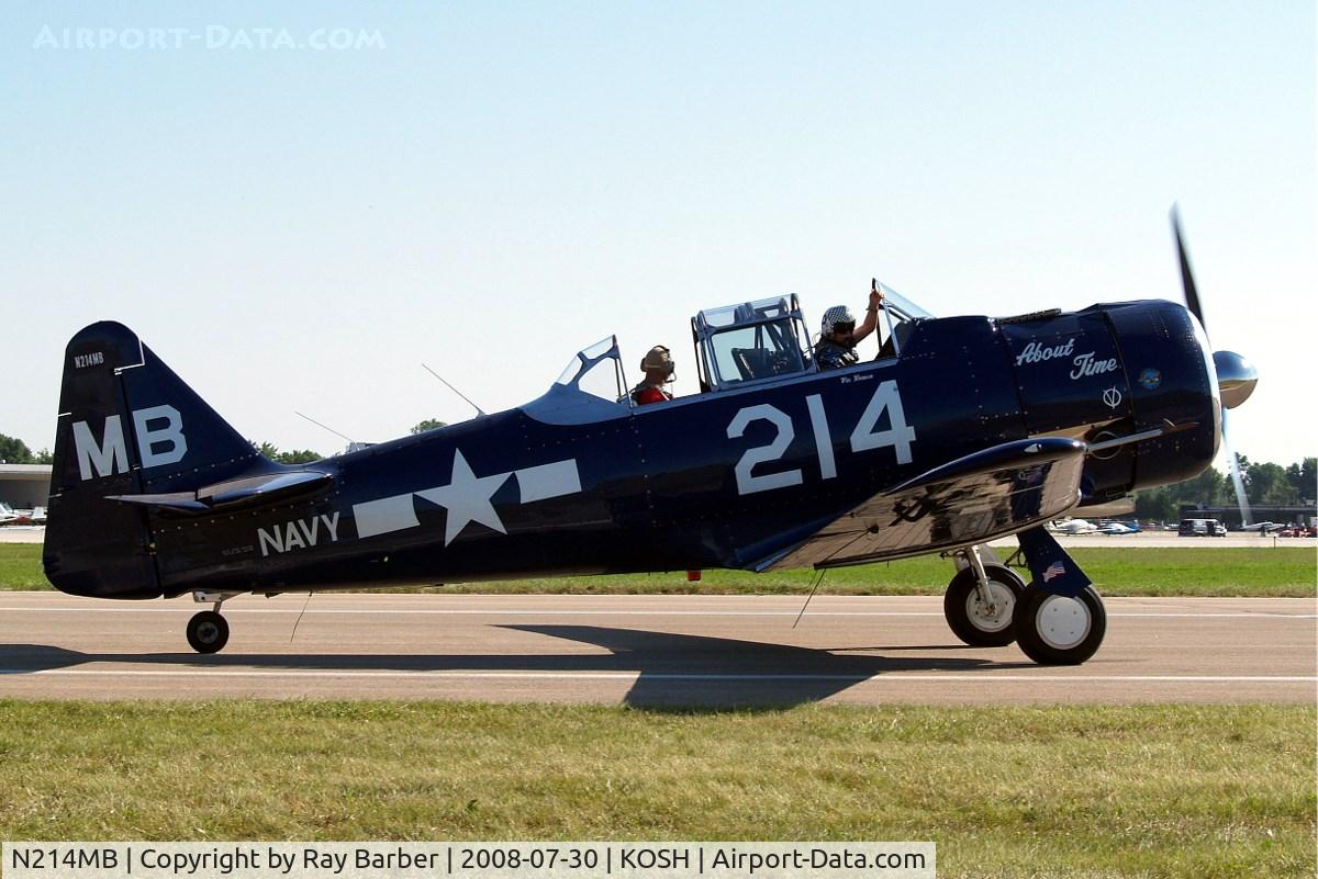 N214MB, North American SNJ-5B Texan C/N 43732, North American SNJ-5 Texan [88-15673] Oshkosh-Wittman Regional~N 30/07/2008