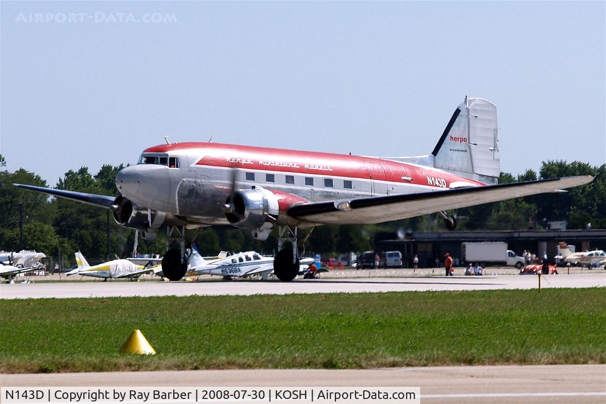 N143D, 1938 Douglas DC-3A-S4C4G C/N 2054, Douglas DC-3A [2054] (Academy Airlines /Herpa) Oshkosh-Wittman Regional~N 30/07/2008