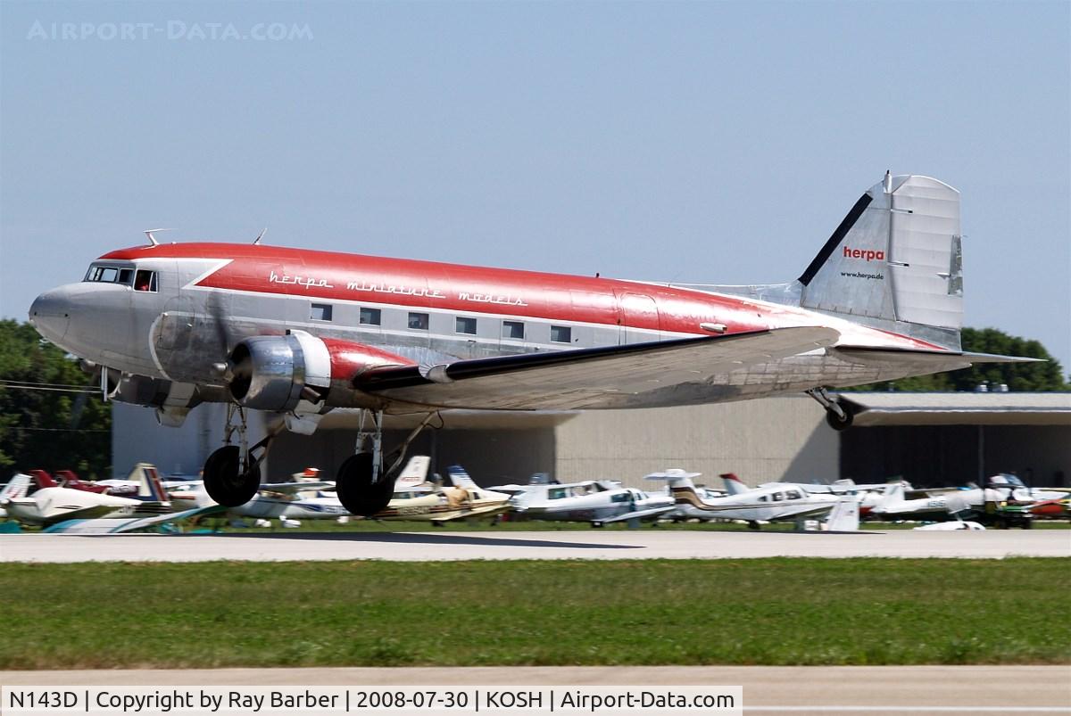N143D, 1938 Douglas DC-3A-S4C4G C/N 2054, Douglas DC-3A [2054] (Academy Airlines /Herpa) Oshkosh-Wittman Regional~N 30/07/2008