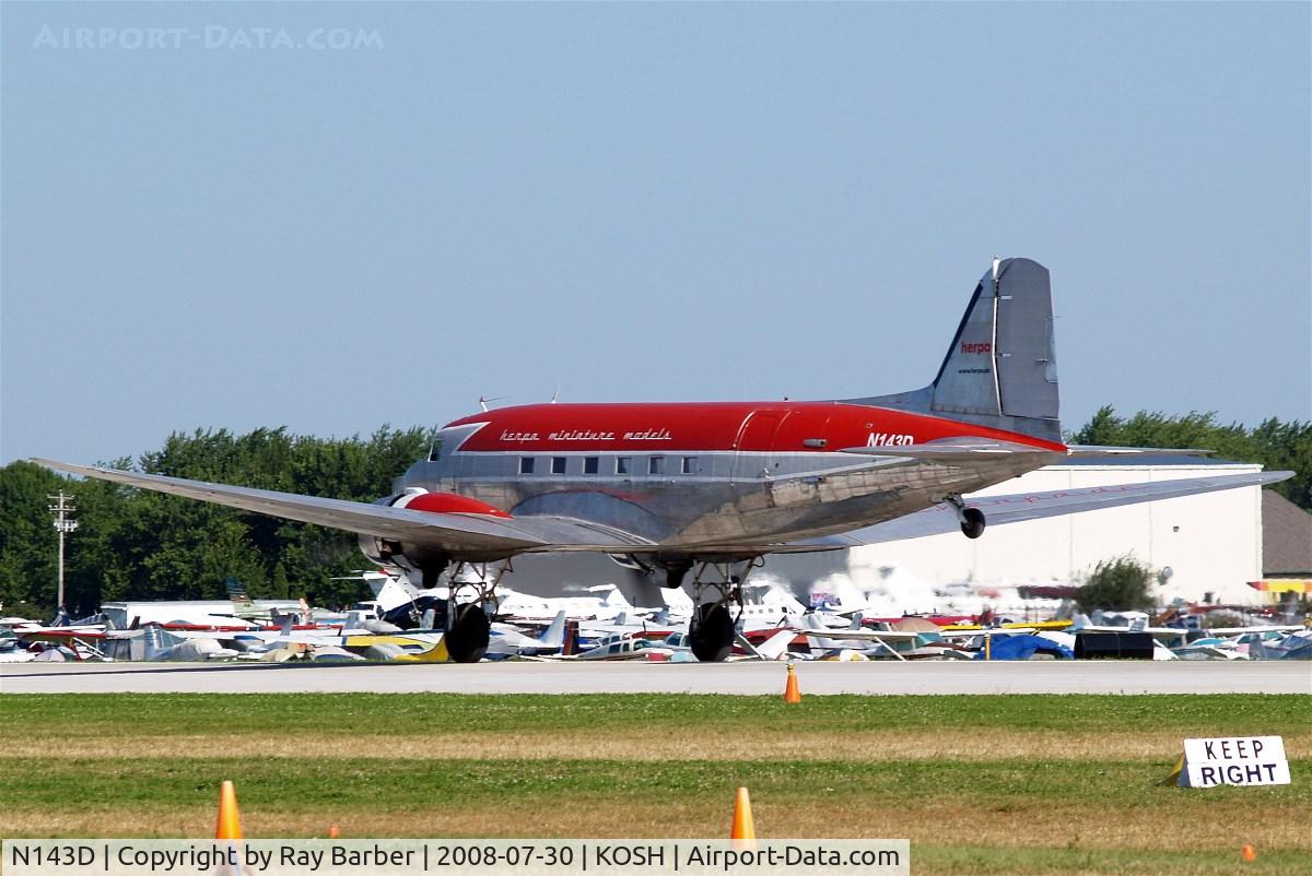 N143D, 1938 Douglas DC-3A-S4C4G C/N 2054, Douglas DC-3A [2054] (Academy Airlines /Herpa) Oshkosh-Wittman Regional~N 30/07/2008