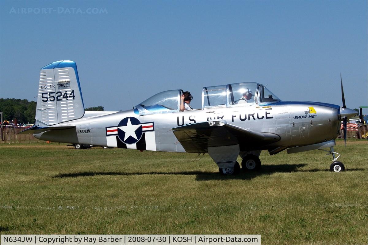 N634JW, Beech A45 C/N G-801, Beech T-34A Mentor [G-801] Oshkosh-Wittman Regional~N 30/07/2008