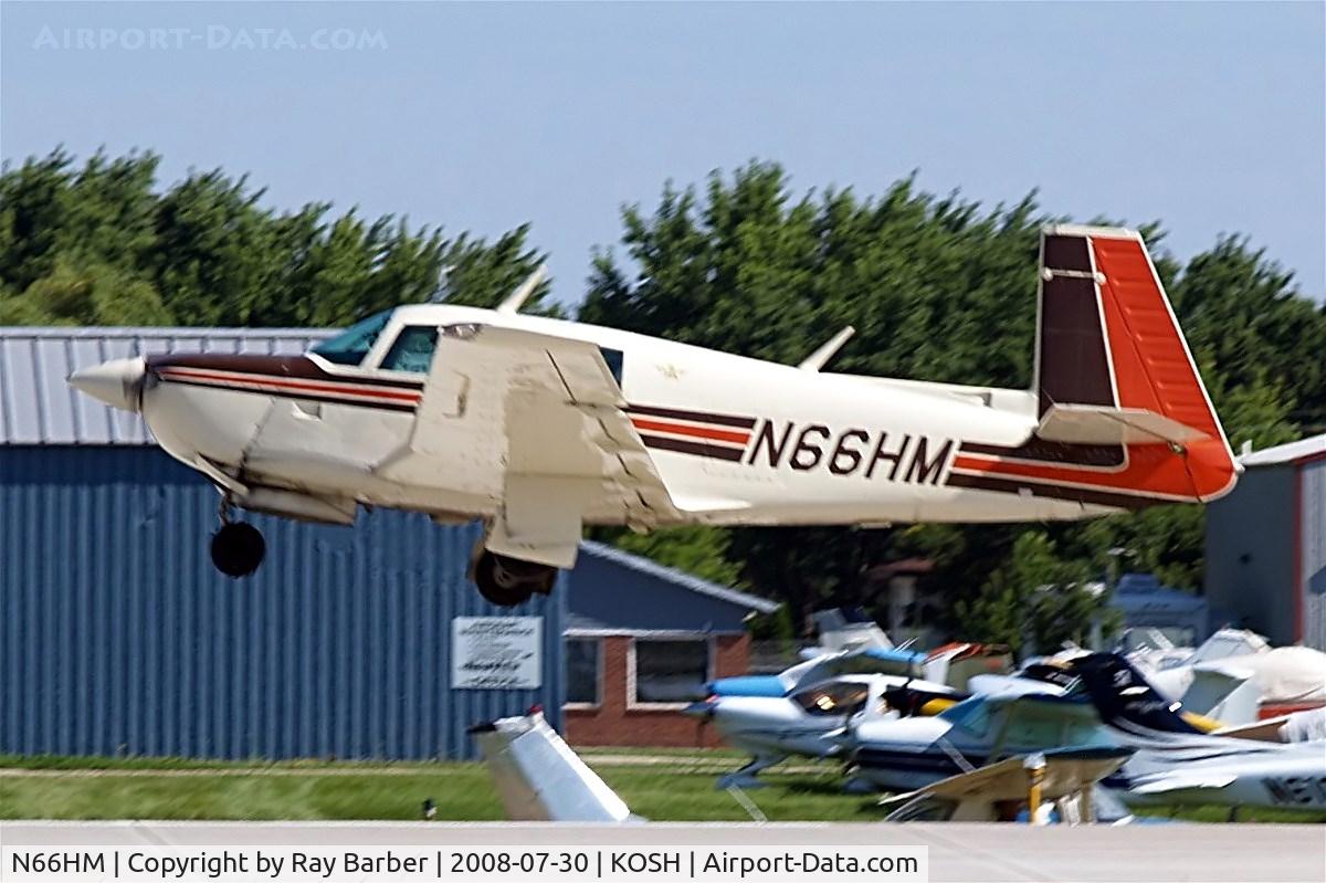 N66HM, 1981 Mooney M20J 201 C/N 24-1182, Mooney M.20J Model 201 [24-1182] Oshkosh-Wittman Regional~N 30/07/2008