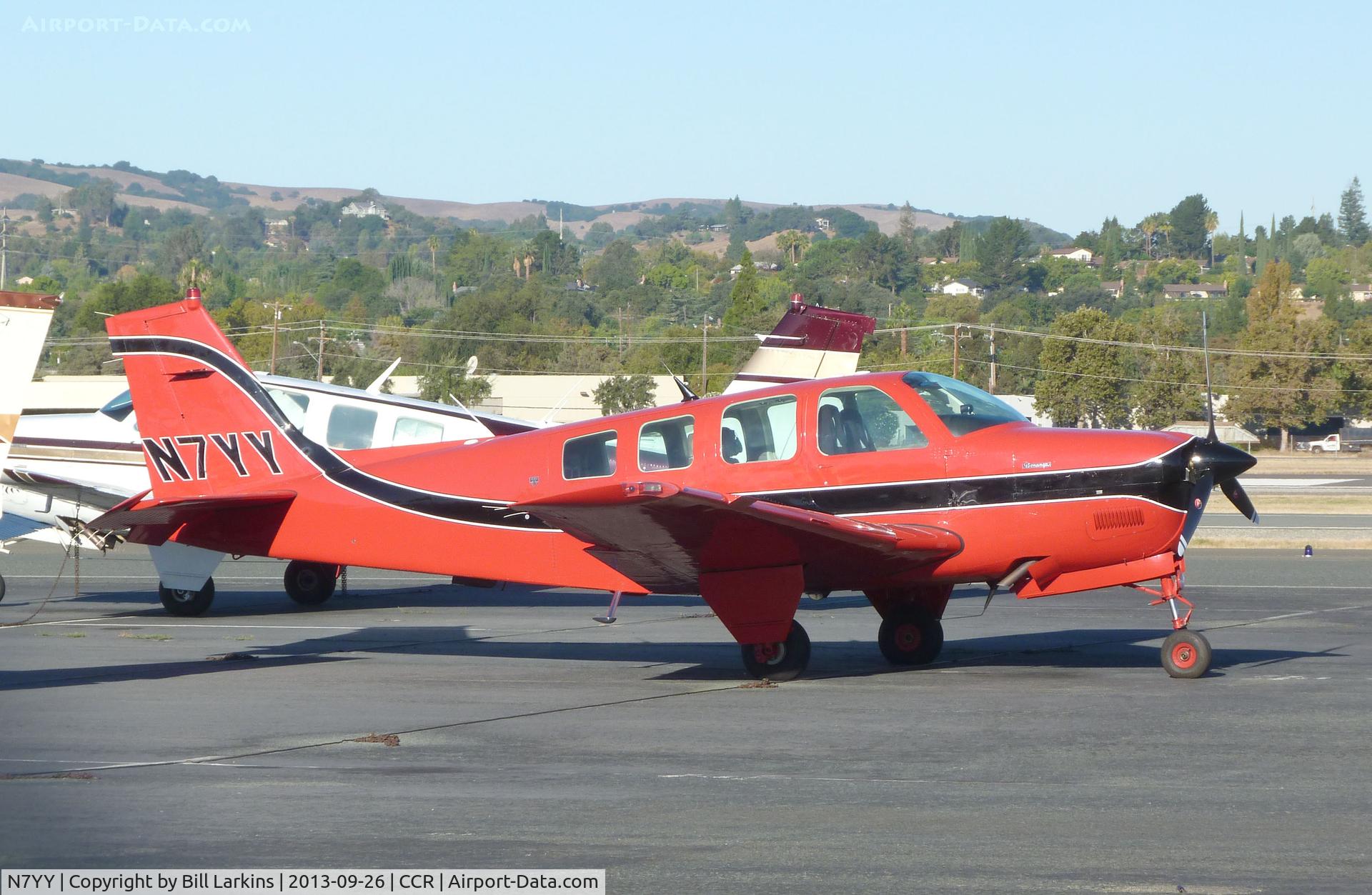 N7YY, 1986 Beech A36 Bonanza 36 C/N E-2333, The right side view.