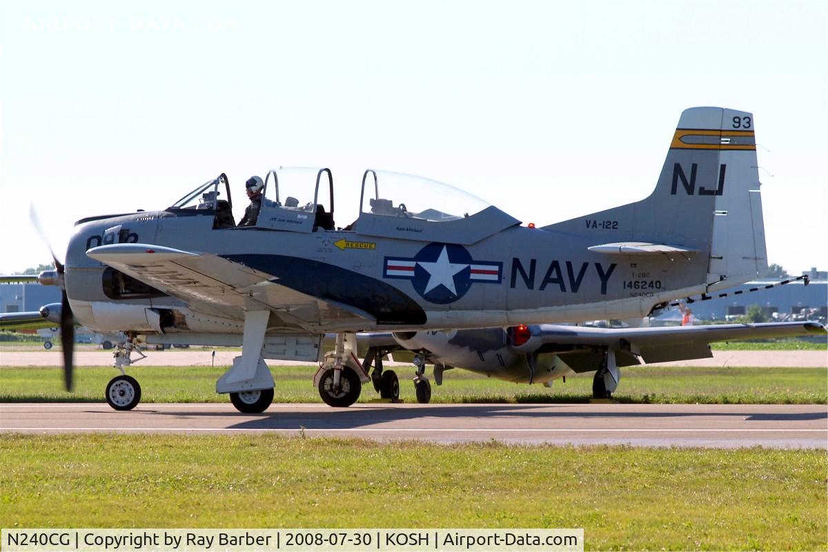 N240CG, North American T-28C Trojan C/N 252-3 (146240), North American T-28C Trojan [252-3] Oshkosh-Wittman Regional~N 30/07/2008