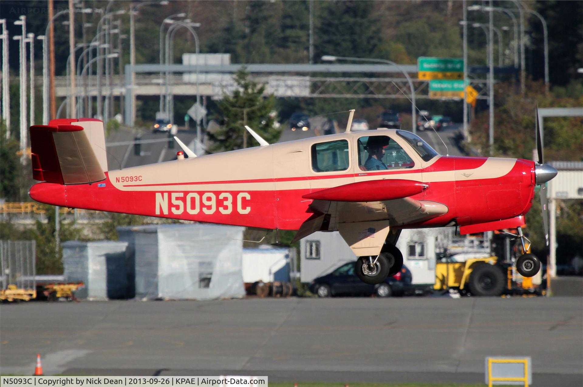 N5093C, Beech B35 C/N D-2355, KPAE/PAE