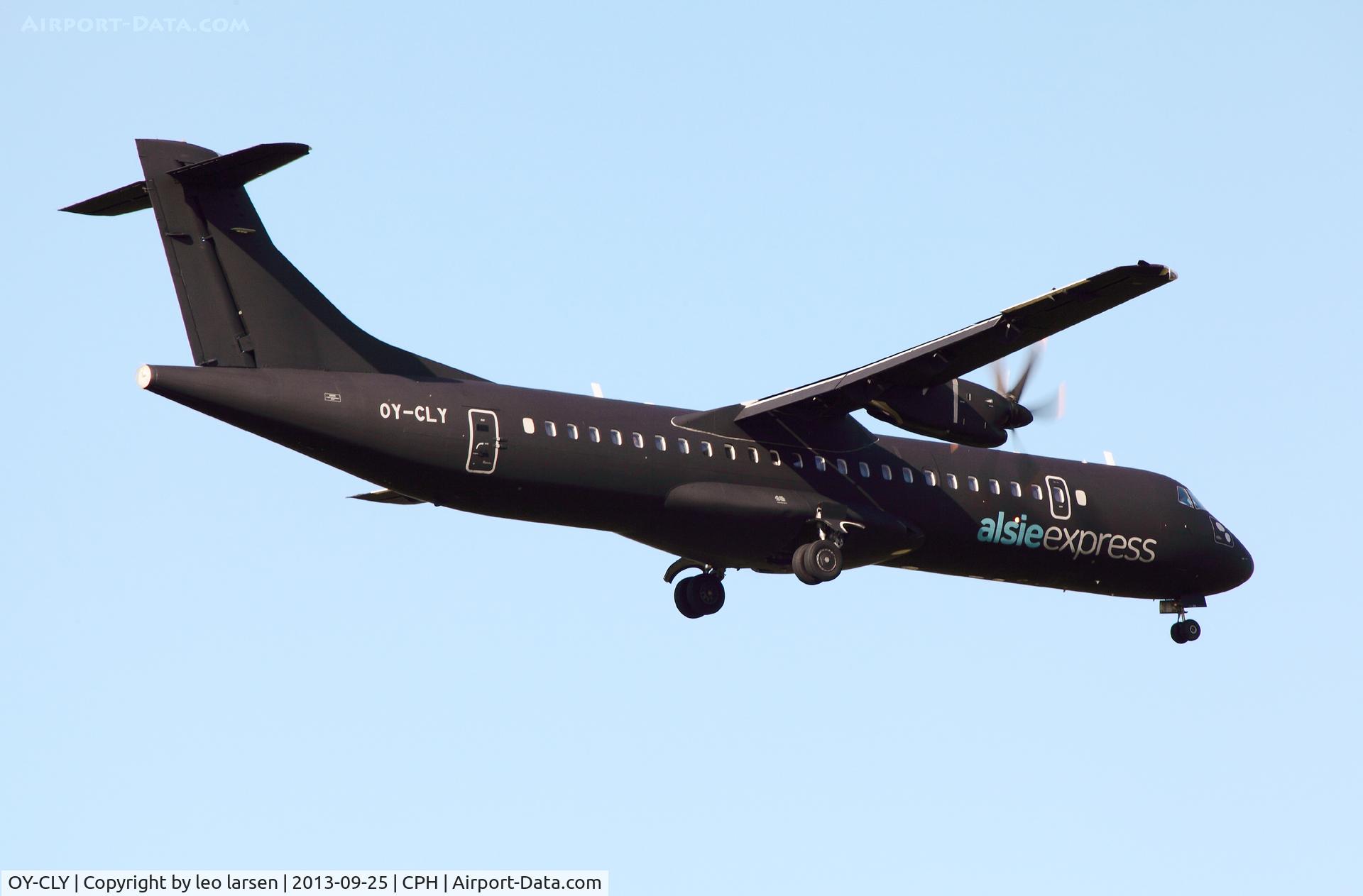 OY-CLY, 2008 ATR 72-212A C/N 799, App to R-04L CPH  Copenhagen Kastrup 25.9.13