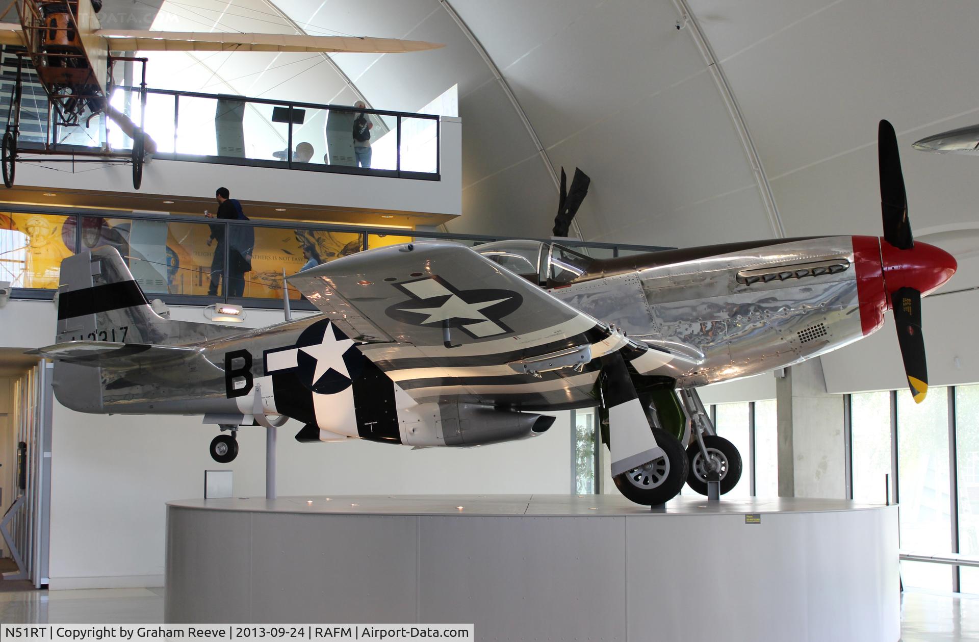 N51RT, 1944 North American F-51D Mustang C/N 122-40949, On display at the RAF Museum, Hendon.