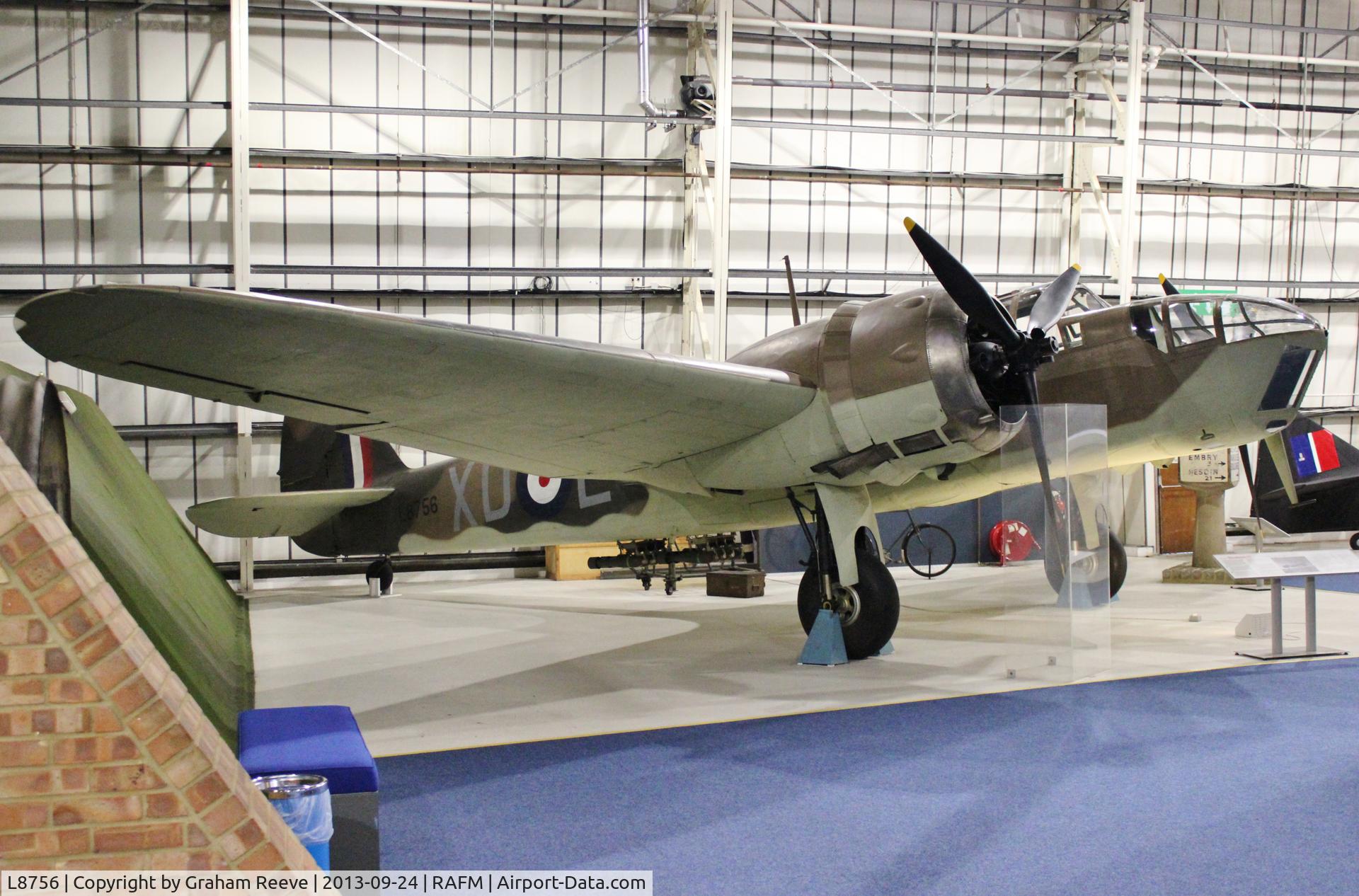 L8756, Bristol 149 Bolingbroke Mk.IVT C/N Not found L8756, On display at the RAF Museum, Hendon.