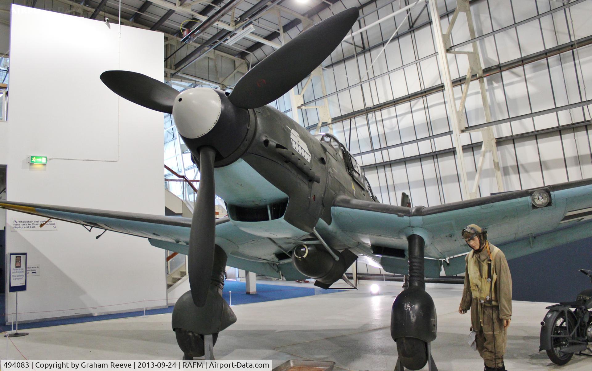 494083, 1941 Junkers Ju-87D Stuka C/N Not found 494083, On display at the RAF Museum, Hendon.