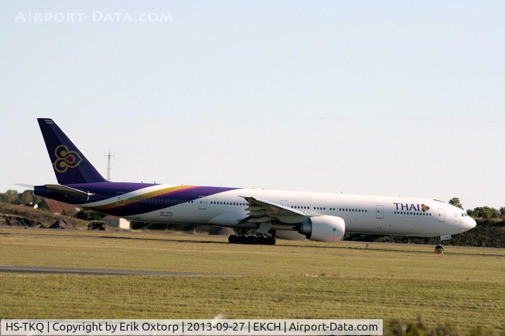 HS-TKQ, 2013 Boeing 777-3AL/ER C/N 41526, HS-TKQ on its way for takeoff on rw 04R