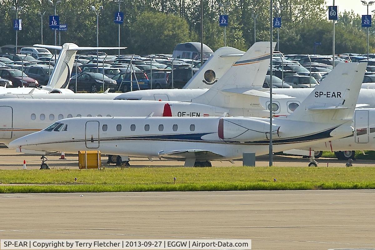 SP-EAR, 2008 Cessna 680 Citation Sovereign C/N 680-0213, 2008 Cessna 680, c/n: 680-0213 ex G-TLFK at Luton