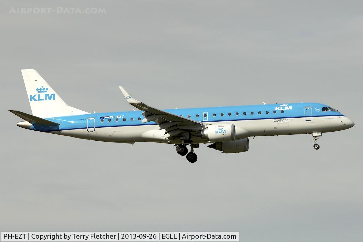 PH-EZT, 2012 Embraer 190LR (ERJ-190-100LR) C/N 19000519, KLM 2012 Embraer ERJ-190-100LR 190LR, c/n: 19000519